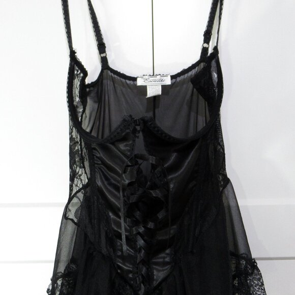 Escante Vintage Teddy Bustier with Open Crotch XL - Picture 3 of 10